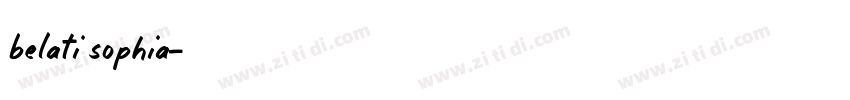 belati sophia字体转换
